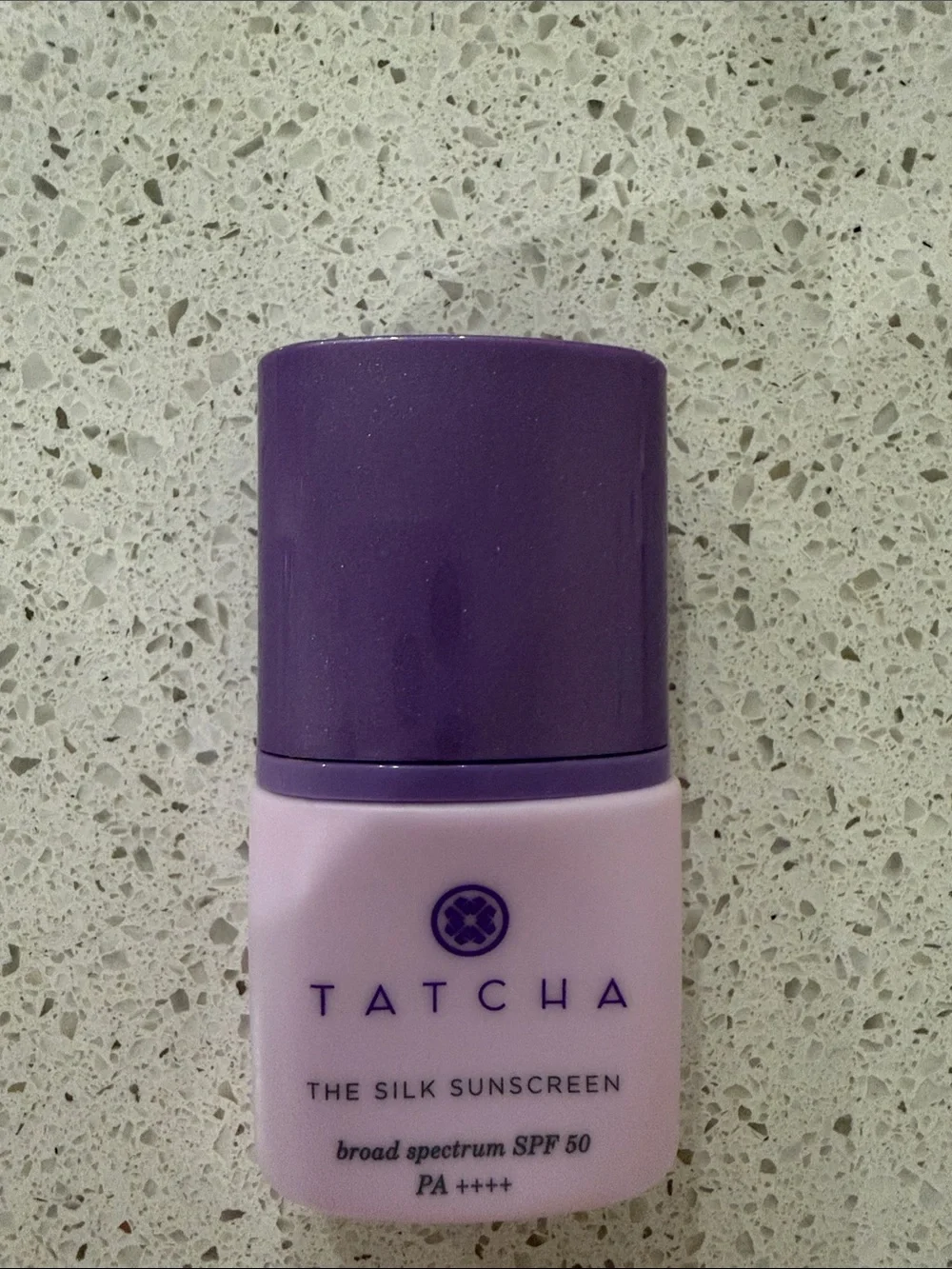 Tatcha Silk Sunscreen SPF 50 - Lavender and Deep Purple